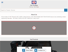 Tablet Screenshot of gkprofilesindia.com
